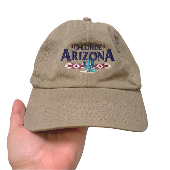 Vintage Other - VINTAGE | Chloride Arizona Olive Embroidered Hat